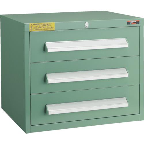 TRUSCO ( トラスコ中山 ) WLVR型キャビネット 500X412XH420 引出3段 緑 ( WLVR-424 GN )