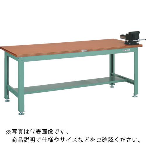 TRUSCO ( トラスコ中山 ) 中荷重作業台(1200kg)HW型 1800X900XH740 バイス付 グリーン色 ( RHW-1809VRS )|トキワONLINE