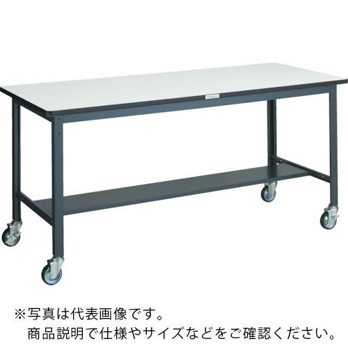 TRUSCO ( トラスコ中山 ) 中荷重作業台(250kg)AEW型 1800X750XH846 φ100ウレタンキャスター付 ダークグレー色 ( AEWS-1875CU100 )