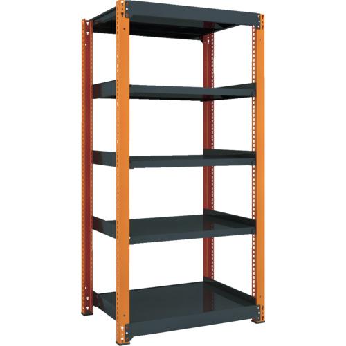 TRUSCO ( トラスコ中山 ) TM3型中量棚 900X721X1800 5段 単体 黒 ( TM3-6375 BK )
