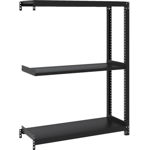TRUSCO ( トラスコ中山 ) スチールラック M1型ボルトレス軽量棚900X320XH1200 3段 連結 サテンブラック ( M1-4333B-SB )