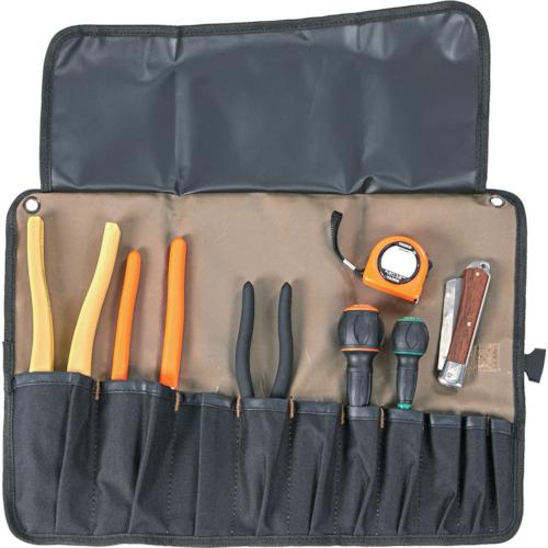 TRUSCO ( トラスコ中山 ) 電気工事士技能試験工具 8点入 ツールロールセット ( DKS-7B )