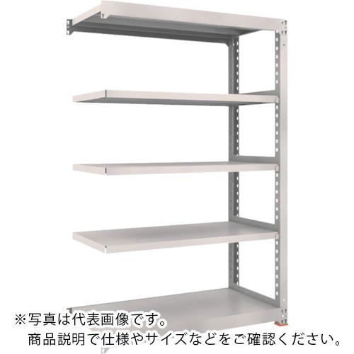 TRUSCO ( トラスコ中山 ) M3型中量棚 1800X471XH1800 4段 連結 免震樹脂ベース付 ネオグレー ( M3-6654BSFC NG )
