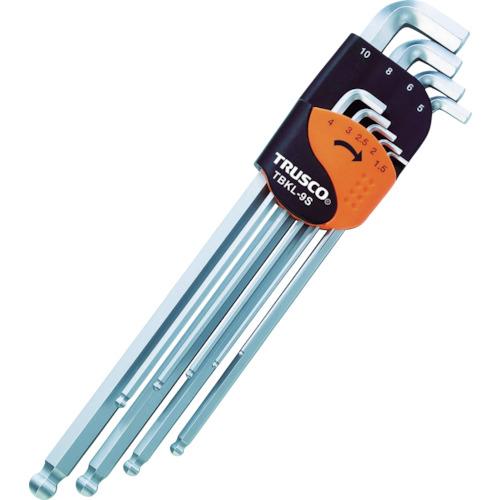 TRUSCO ( トラスコ中山 ) ボールポイント六角棒レンチ 首下ショートロングタイプ 9本セット ( TBKL-9S )