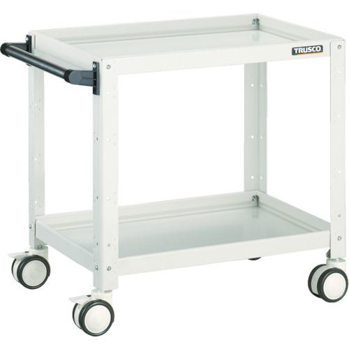 TRUSCO ( トラスコ中山 ) 手道具手押し車 バーディワゴン 600×400×H600 ウレタン双輪 白いこと ( BDW-662D-W )