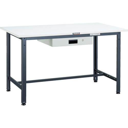 TRUSCO ( トラスコ中山 ) 軽荷重作業台(300kg)AE型 1800X750XH740 薄型1段引出付 ダークグレー色 ( AE-1800UDK1 DG )