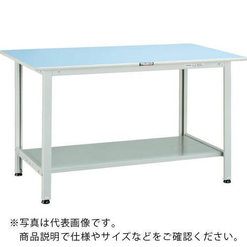 TRUSCO ( トラスコ中山 ) 軽荷重作業台(180kg)BO型 1200X600XH740 下棚2枚付 ホワイト色 ( BO-1260LT2 )