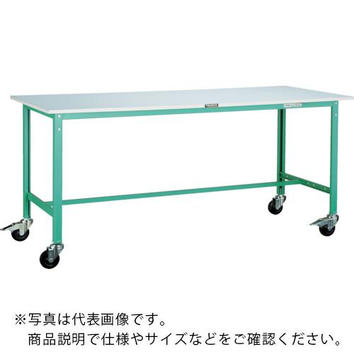 TRUSCO ( トラスコ中山 ) 軽荷重作業台(150kg)AE型 1800X900XH845 φ100キャスター付 ダークグレー色 ( RAE-1809C100 DG )|トキワONLINE
