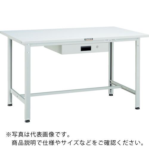 TRUSCO ( トラスコ中山 ) 軽掛け目御役目台(300kg)AE型 1800X750XH740 薄型1段引出付 白いこと色 ( SAE-1800UDK1 W ) はしご・作業台-作業台