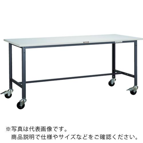 TRUSCO ( トラスコ中山 ) 軽荷重作業台(150kg)AE型 1800X900XH846 φ100キャスター付 ダークグレー色 ( SAE-1809C100 DG )