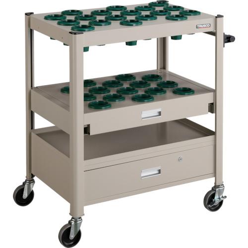 TRUSCO ( トラスコ中山 ) TCW型ツーリングワゴン 50X33個スライド棚引出し付 ネオグレー ( TCW-T502DC NG(ﾈｵｸﾞﾚｰ) )