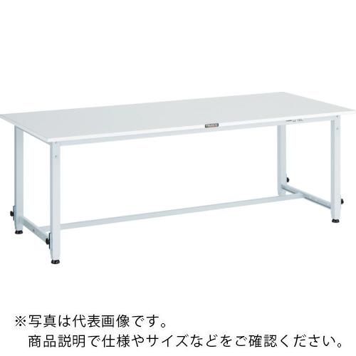 TRUSCO ( トラスコ中山 ) 軽荷重作業台高さ調節式(150kg)AEM型 1800X600XH650~950 基本タイプ ホワイト色 ( RAEM-1860 W )|トキワONLINE