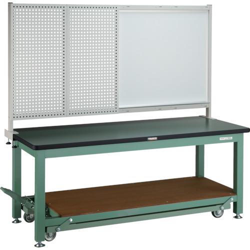 TRUSCO ( トラスコ中山 ) 重掛け目御勤め台民族大移動式(3000kg)TWC型 1800X750XH1740(全高) 前ダイアログボックス付 緑であること色 ( RTWC-1800P1 )