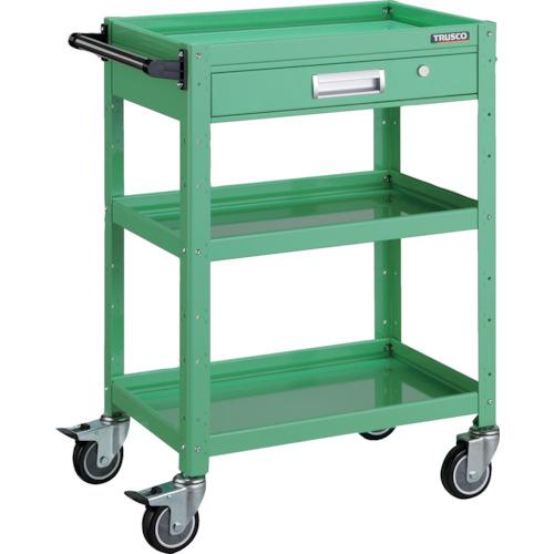 TRUSCO ( トラスコ中山 ) 手道具手押し車 バーディワゴン 600×400 引出付 ウレタン拷問台 青少年緑であること ( BDW-963VU-YG )