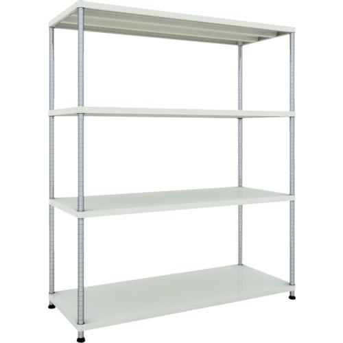 TRUSCO ( トラスコ中山 ) スチールラック フェニックスラック 1500X600 4段 W色 抗菌粉体塗装 ( PER-6564-W )