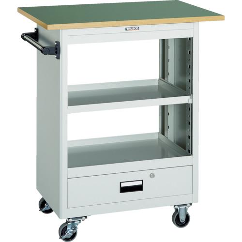 TRUSCO ( トラスコ中山 ) スチール製ワゴン(溶接一体構造) ツールワゴン 600×400×H880 深型1引出 天板付 ホワイト ( NTS-601T-W ) 48,691円