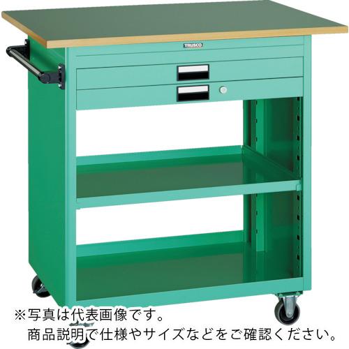 TRUSCO ( トラスコ中山 ) スチール写真製手押し車(溶接原則として社会システム) 物の具手押し車 750×500×H880 浅1深1抽き出し 天板付 白いこと ( NTS-720T-W ) その他-花・ガーデン・DIY