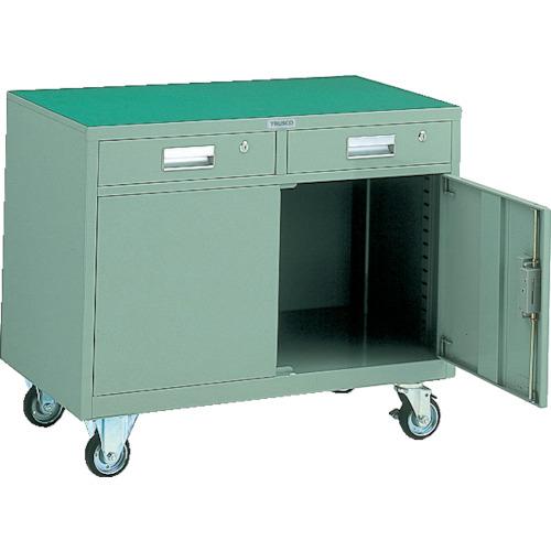 TRUSCO ( トラスコ中山 ) 民族大移動式倉入れ庫 引き出し2個付 900X500XH750 ( HT-975C-1 )