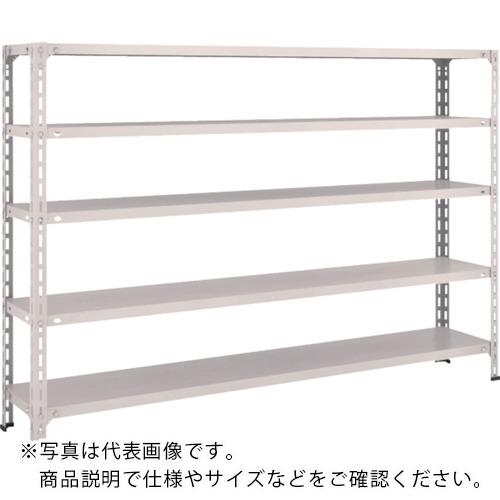 TRUSCO ( トラスコ中山 ) スチール写真仕合わせ 軽さ棚開放的型 W1800XD300XH1200 5段 ネオ薄墨色 ( 46V-15 NG(ﾈｵｸﾞﾚｰ) ) 花・ガーデン・DIY-DIY・工具