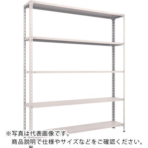 TRUSCO ( トラスコ中山 ) スチール写真仕合わせ 軽さ棚開放的型 W1800XD300XH2100 5段 ネオ薄墨色 ( 76V-15 NG(ﾈｵｸﾞﾚｰ) )