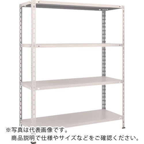 TRUSCO ( トラスコ中山 ) スチール写真仕合わせ 軽さ棚 中棚雄捻子受け答え型1200X450X1500 4段 ネオ薄墨色 ( L54X-14 NG(ﾈｵｸﾞﾚｰ) )