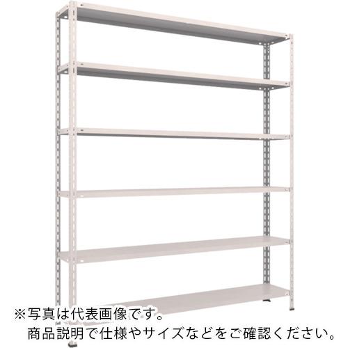TRUSCO ( トラスコ中山 ) スチール写真仕合わせ 軽さ棚 中棚雄捻子受け答え型1800X300X2100 6段 ネオ薄墨色 ( L76V-16 NG(ﾈｵｸﾞﾚｰ) )