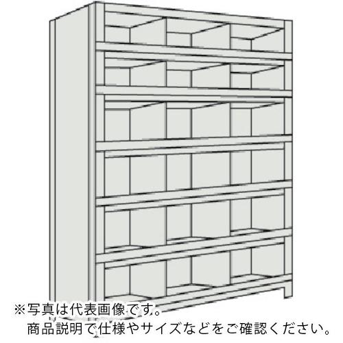 TRUSCO ( トラスコ中山 ) スチールラック 軽量棚 縦仕切前当付 W875×D300×H1800 3列6段 ネオグレー ( 63V-57 NG(ﾈｵｸﾞﾚｰ) )