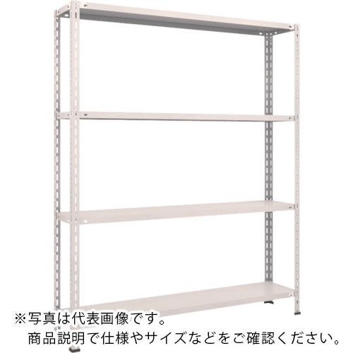 TRUSCO ( トラスコ中山 ) スチール写真仕合わせ 軽さ棚 中棚雄捻子受け答え型1500X300X1800 4段 ネオ薄墨色 ( L65V-14 NG(ﾈｵｸﾞﾚｰ) )