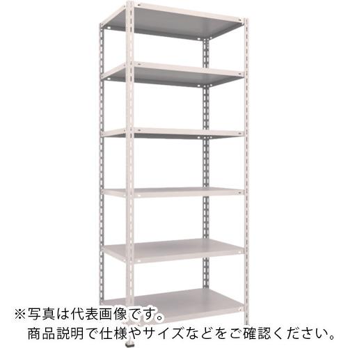 TRUSCO ( トラスコ中山 ) スチールラック 軽量棚 中棚ボルトレス型 875X600X2100 6段 ネオグレー ( L73W-16 NG(ﾈｵｸﾞﾚｰ) )