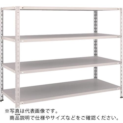 TRUSCO ( トラスコ中山 ) スチールラック 軽量棚開放型 W1500XD600XH1200 4段 ネオグレー ( 45W-14 NG(ﾈｵｸﾞﾚｰ) )