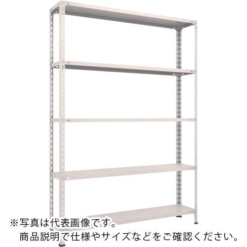 TRUSCO ( トラスコ中山 ) スチール写真仕合わせ 軽さ棚開放的型 W1500XD300XH2100 5段 ネオ薄墨色 ( 75V-15 NG(ﾈｵｸﾞﾚｰ) )