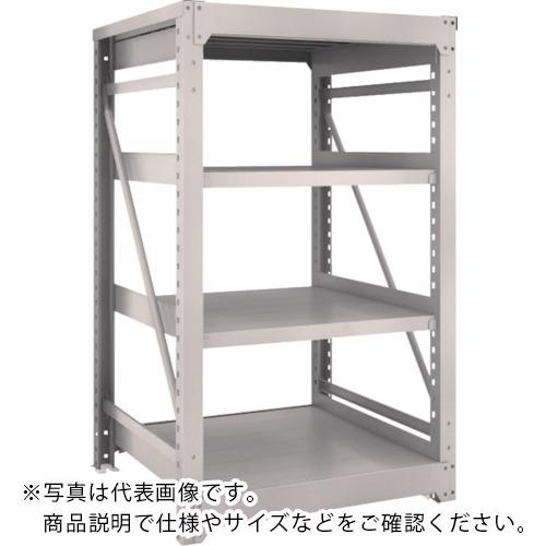 TRUSCO ( トラスコ中山 ) スチールラック M10型重量棚 900X900XH1500 4段 単体 ネオグレー ( M10-5394 NG(ネオグレー) )
