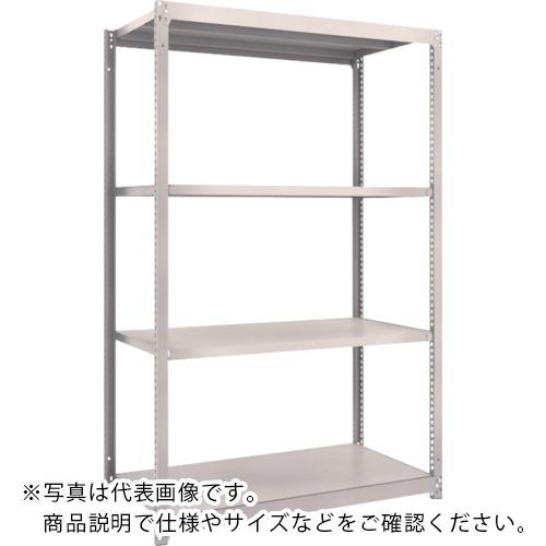 TRUSCO ( トラスコ中山 ) スチールラック M1.5型軽中量棚 1160×595×H1800 4段単体 ネオグレー ( M1.5-6464 NG(ﾈｵｸﾞﾚｰ) )