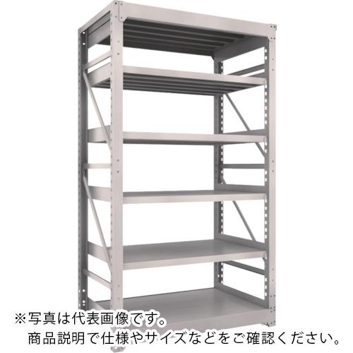 TRUSCO ( トラスコ中山 ) スチール製重量ボルト式棚 M10型 W1200×D760×H2115 6段 単体 ネオグレー ( M10-7476 NG(ﾈｵｸﾞﾚｰ) )