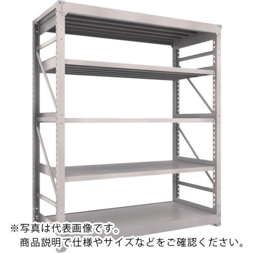 TRUSCO ( トラスコ中山 ) スチールラック M10型重量棚 1800X760XH2100 5段 単体 ネオグレー ( M10-7675 NG(ﾈｵｸﾞﾚｰ) )
