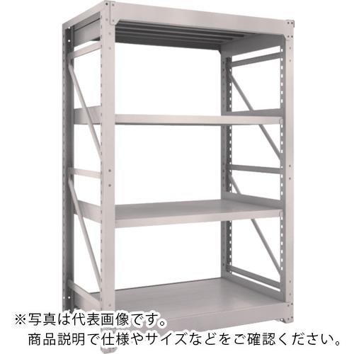 TRUSCO ( トラスコ中山 ) スチールラック M10型重量棚 1200X760XH1800 4段 単体 ネオグレー ( M10-6474 NG(ﾈｵｸﾞﾚｰ) )