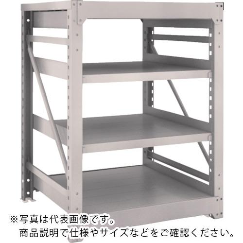 TRUSCO ( トラスコ中山 ) スチールラック M10型重量棚 900X900XH1200 4段 単体 ネオグレー ( M10-4394 NG(ﾈｵｸﾞﾚｰ) )