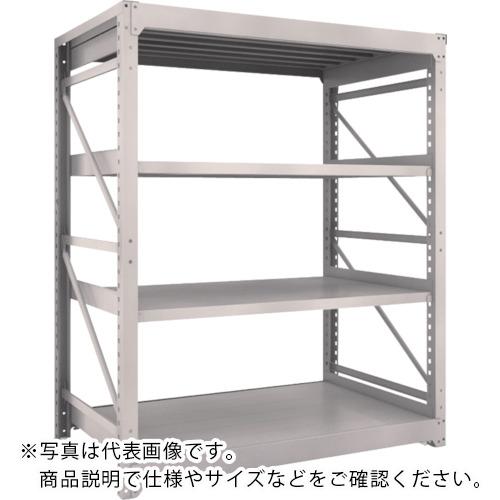 TRUSCO ( トラスコ中山 ) スチール写真仕合わせ M10型掛け目棚 1500X900XH1800 4段 単体 ネオ薄墨色 ( M10-6594 NG(ﾈｵｸﾞﾚｰ) )
