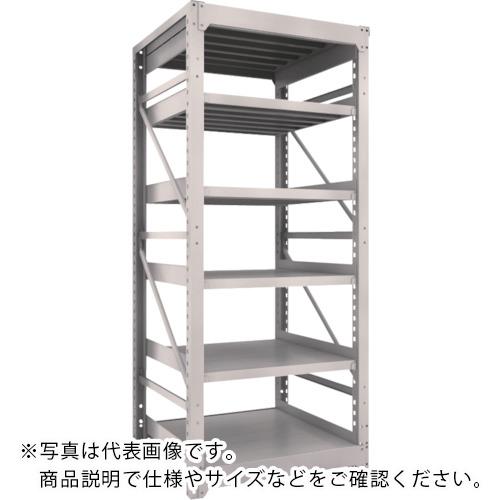 TRUSCO ( トラスコ中山 ) スチール写真製掛け目雄捻子式棚 M10型 W900×D900×H2115 6段 単体 ネオ薄墨色 ( M10-7396 NG(ﾈｵｸﾞﾚｰ) )