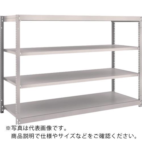 TRUSCO ( トラスコ中山 ) スチールラック M1.5型軽中量棚 1760×595×H1200 4段単体 ネオグレー ( M1.5-4664 NG(ﾈｵｸﾞﾚｰ) )