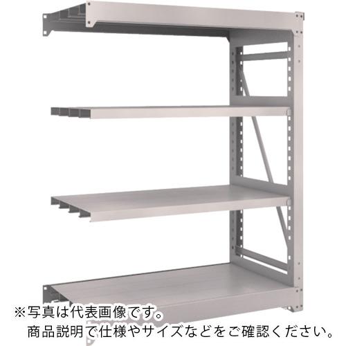 TRUSCO ( トラスコ中山 ) スチールラック M10型重量棚 1200X620XH1500 4段 連結 ネオグレー ( M10-5464B NG(ﾈｵｸﾞﾚｰ) )
