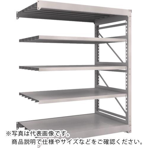 TRUSCO ( トラスコ中山 ) スチール製重量ボルト式棚 M10型 W1500×D900×H1815 5段 連結 ネオグレー ( M10-6595B NG(ﾈｵｸﾞﾚｰ) )