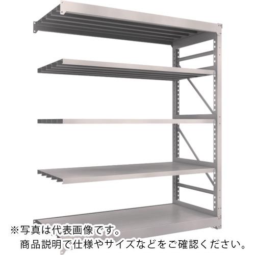 TRUSCO ( トラスコ中山 ) スチールラック M10型重量棚 1800X760XH2100 5段 連結 ネオグレー ( M10-7675B NG(ﾈｵｸﾞﾚｰ) )