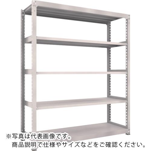 TRUSCO ( トラスコ中山 ) スチールラック M5型中量棚 1200X571XH2400 5段 単体 ネオグレー ( M5-8465 NG(ﾈｵｸﾞﾚｰ) )