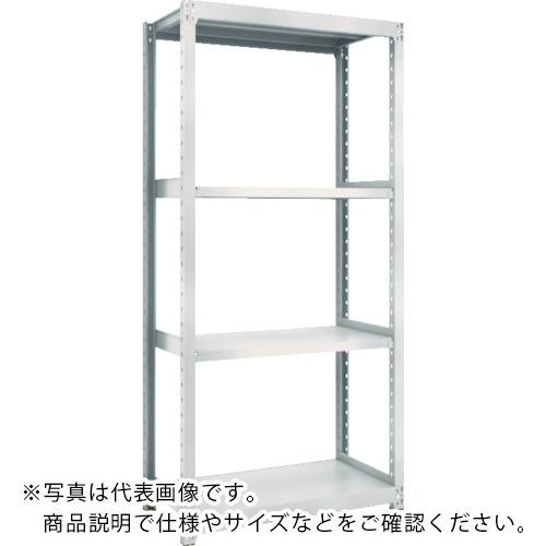 TRUSCO ( トラスコ中山 ) スチールラック M2型軽中量棚 860X450XH2100 4段 単体 ネオグレー ( M2-7344 NG(ﾈｵｸﾞﾚｰ) )