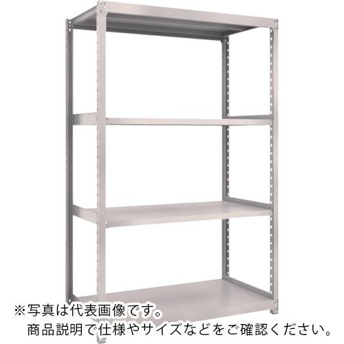 TRUSCO ( トラスコ中山 ) スチールラック M2型軽中量棚 1160X600XH2100 4段 単体 ネオグレー ( M2-7464 NG(ﾈｵｸﾞﾚｰ) )