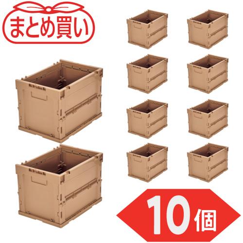 TRUSCO ( トラスコ中山 ) 【まとめ買い】オリコン α折りたたみコンテナ 20L LS色 10個 ( TR-S20-LS-10P )