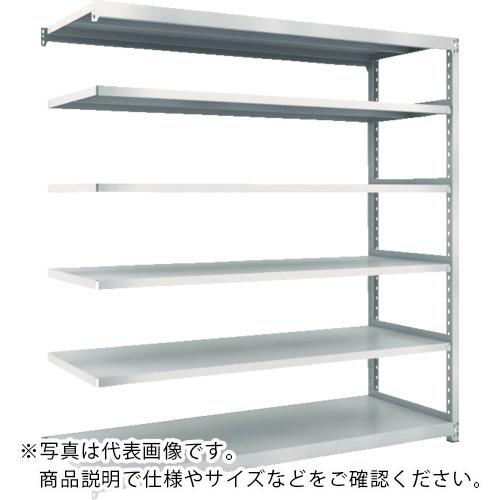 TRUSCO ( トラスコ中山 ) スチールラック M2型軽中量棚 1460×880×H1800 6段 連結 ネオグレー ( M2-6596B )