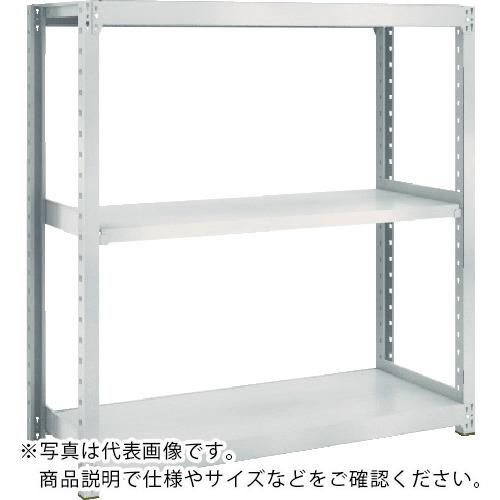 TRUSCO ( トラスコ中山 ) スチールラック M2型軽中量棚 1460×880×H1200 3段 単体 ネオグレー ( M2-4593 )