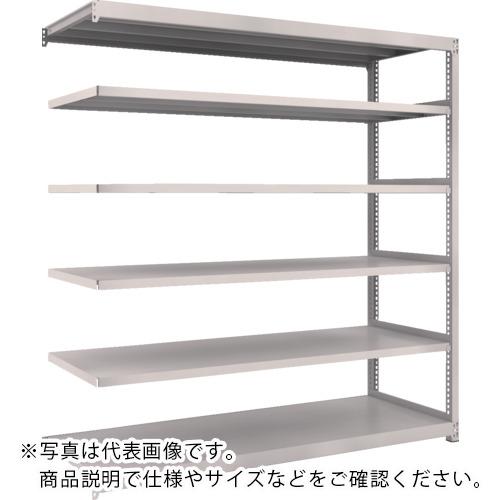 TRUSCO ( トラスコ中山 ) スチールラック M2型軽中量棚 1760×880×H1800 6段 連結 ネオグレー ( M2-6696B )